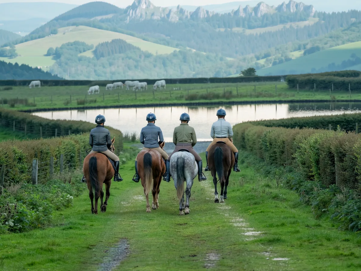Balade à cheval en Isère, autour de Luzinay