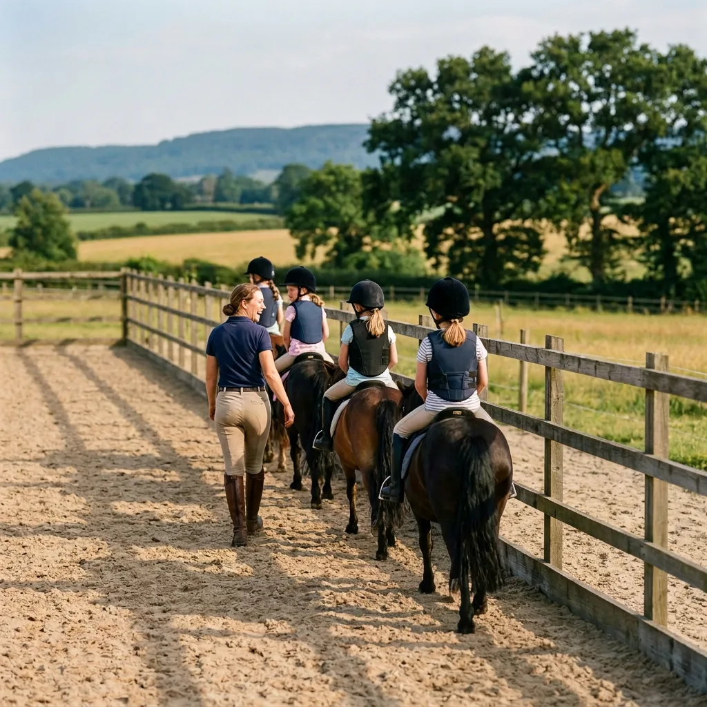 Cours de poney à Luzinay, Isère